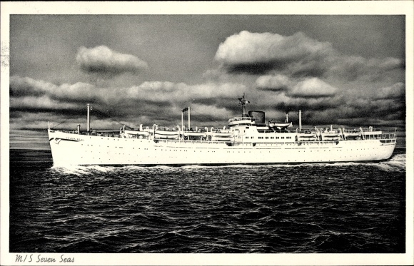 Postcard Steamboat MS Seven Seas, Europa Canada Line