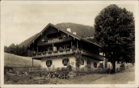 Postcard Königsee Königssee Upper Bavaria, Haus Lenz