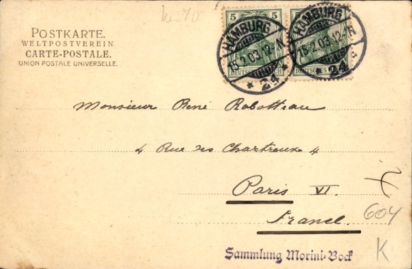 Postcard Hamburg Wandsbek Eilbek Eilbeck, Hasselbrookstraße