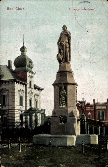 Ak Bad Cleve Kleve am Niederrhein, Lohengrindenkmal