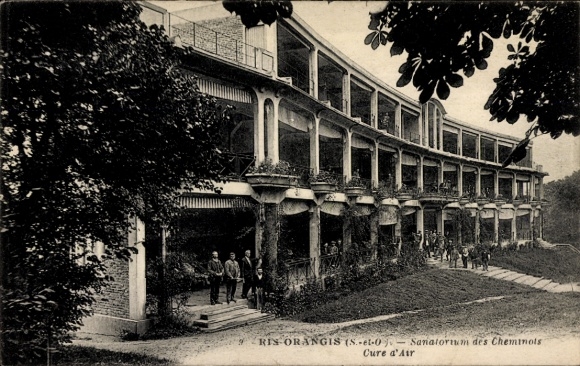 Ak Ris Orangis Essonne, Sanatorium des Cheminois, Cure d'air