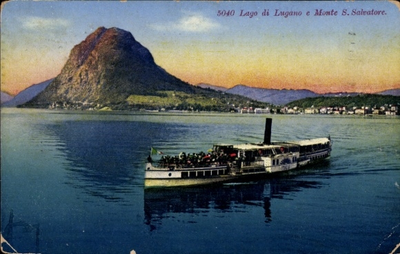 KP Lugano Canton Ticino, Monte San Salvatore, Dampfer Italia