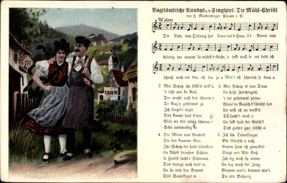 Song Ak Mückenberger, Hilmar, Vogtländische Kundas uit het Singspiel Die Mühl Christl