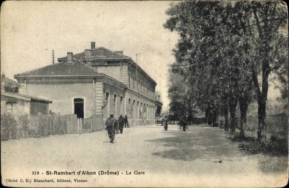 Ansichtkaart Saint Rambert d'Albon Drôme, la Gare