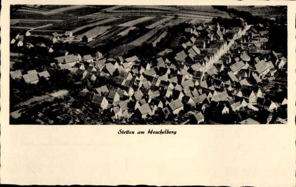 Postcard Stetten am Heuchelberg Schwaigern in Württemberg, aerial photograph