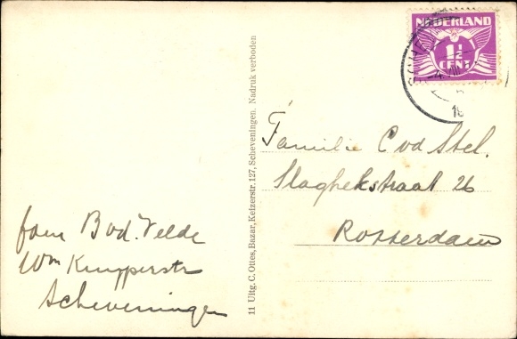 Postcard Scheveningen The Hague South Holland, Oude Scheveningscheweg