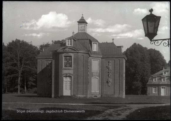 7 glass negative Sögel in Emsland, park, kindergarten, general view