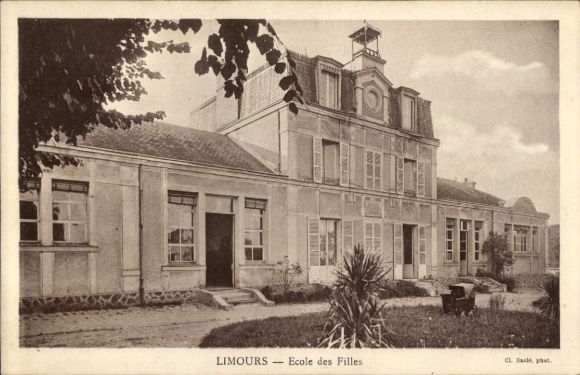 Ak Limours Essonne, Ecole des Filles