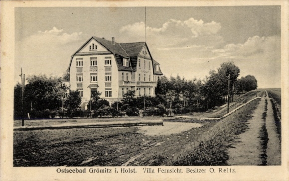 Ak Grömitz Holstein, Blick zur Villa Fernsicht
