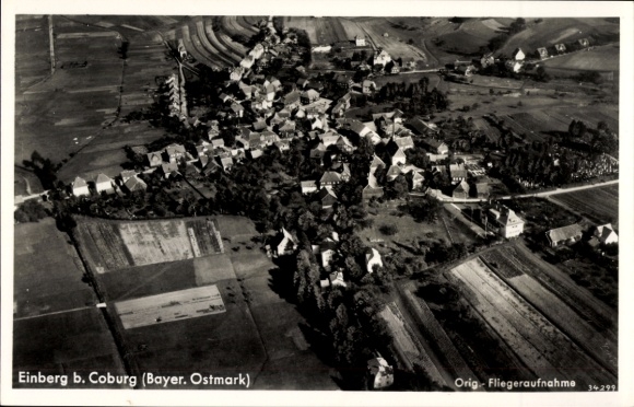 Ak Einberg Rödenthal, luchtfoto