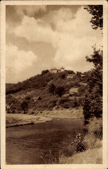 Postcard Freusburg Churches on the Sieg, Youth Castle