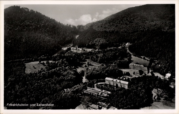 Postcard Friedrichsheim Malsburg Marzell in the Black Forest, Luisenheim, aerial photograph