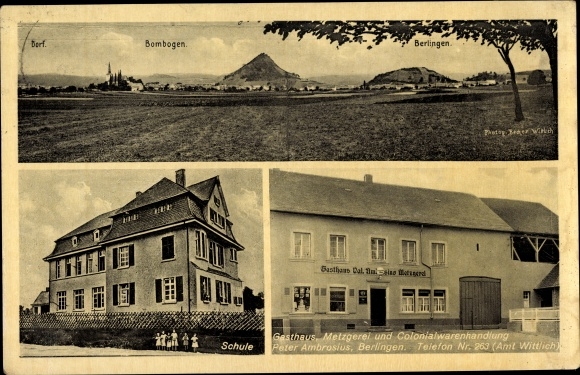 PC Bombogen Wittlich Rhineland Palatinate, grocery store and inn, school