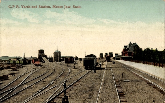PC Moose Jaw Saskatchewan Kanada, CPR Yards, Stacja