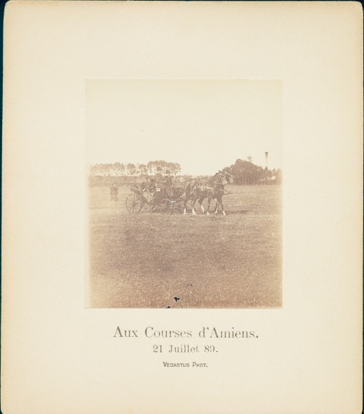 Photo Amiens Somme, Aux Courses d&#39;Amiens, Racecourse, 21 July 1889, carriage