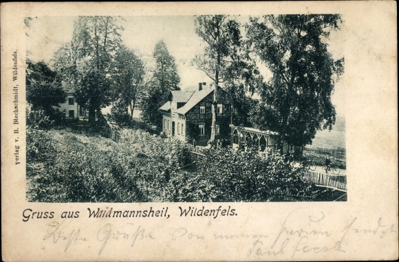 Ak Wildenfels in het Ertsgebergte, Inn Waidmannsheil