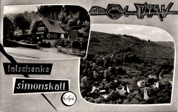 Postcard Simonskall Hürtgenwald in the Eifel, Panorama, Talschenke