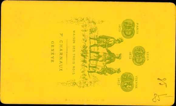 Visiting card Chamonix Mont Blanc Haute Savoie, Le Chapeau