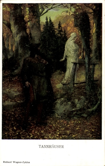 Ak Tannhäuser, Richard Wagner-cyclus