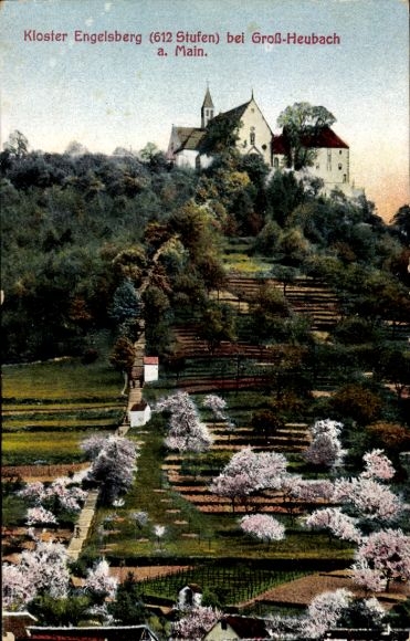 Postcard Großheubach am Main Lower Franconia, Engelberg Monastery