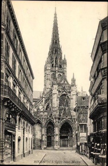 10 alte Ak Rouen in Frankreich, verschiedene Ansichten