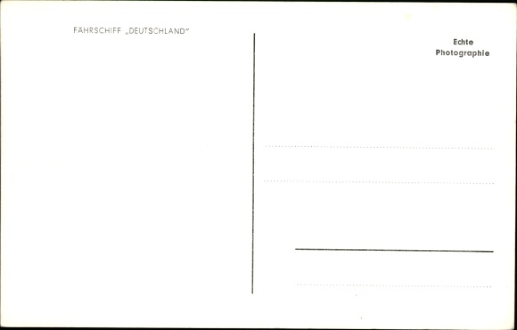 Postcard ferry Germany, port view