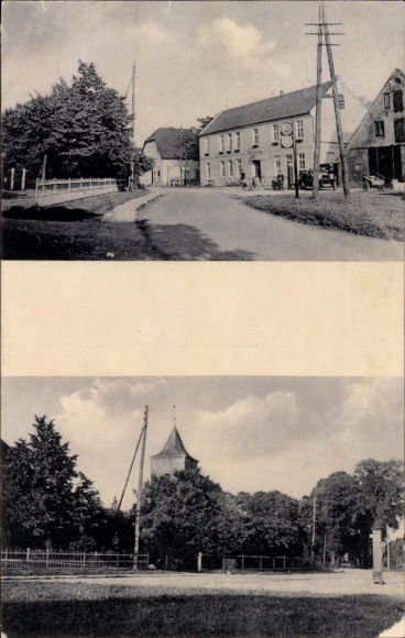 Postcard Seefeld in Oldenburg Stadland, Gasthof Deutsches Haus