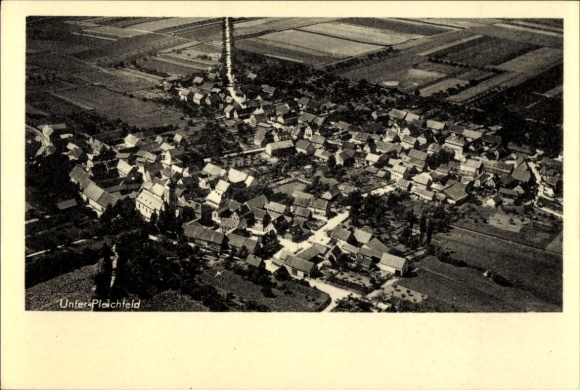 Ak Unterpleichfeld in Neder-Franken, luchtfoto