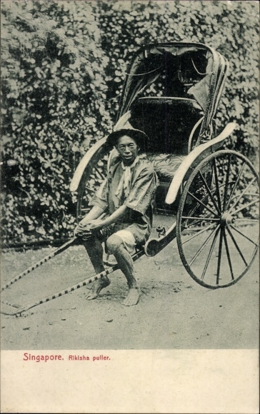 Postcard Singapur, Rikisha puller