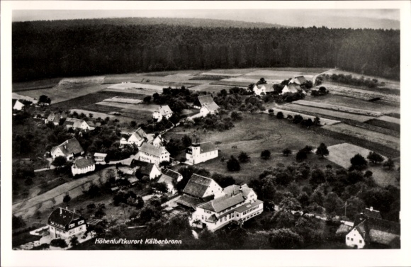 Postcard Kälberbronn Pfalzgrafenweiler in the Black Forest, aerial photograph, general view of the village