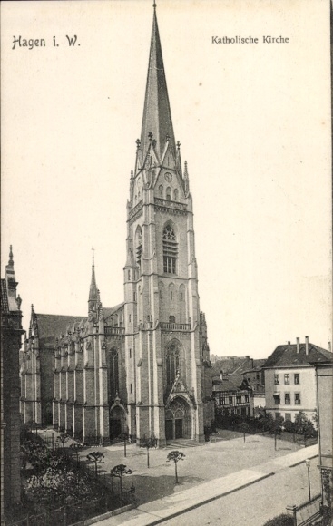 Ak Hagen in Westfalen, Katholische Kirche