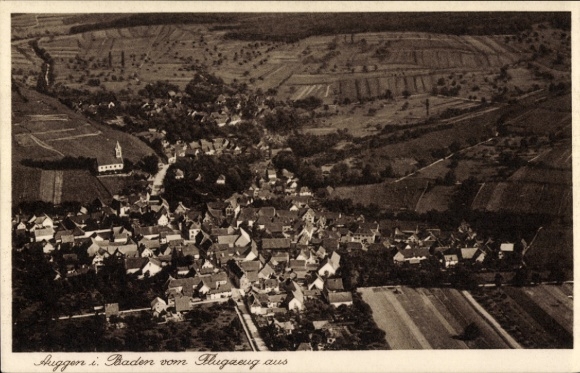 Auggen in Baden, aerial photograph