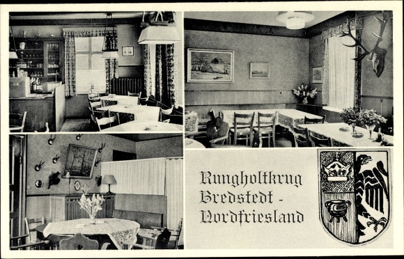 Postcard Bredstedt in Nordfriesland, Rungholtkrug, Inh. J. Bornemann