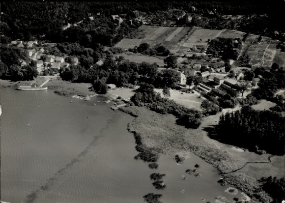 Ak Ferch am Schwielowsee, uitzicht op Ferch am Schwielowsee, genomen vanuit de lucht