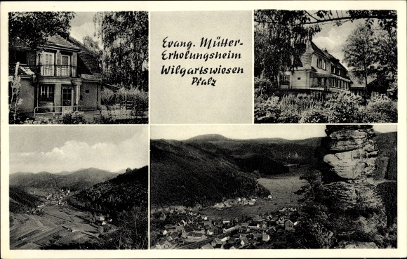 PC Wilgartswiesen in the Palatinate, Ev. Maternity rest home, place, rocks