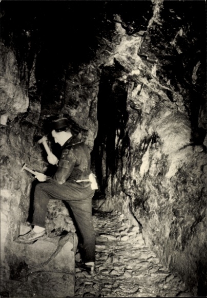 PC Pobershau Marienberg in the Ore Mountains, show mine to the deep Molchner tunnel