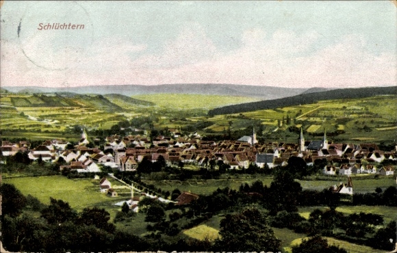 Postcard Schlüchtern in Hesse, panorama