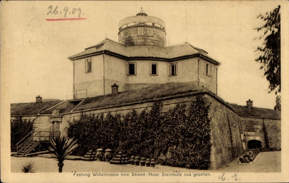 Postcard Steinhude Wunstorf Lower Saxony, Steinhuder Meer, Wilhelmstein Fortress, Strand-Hotel Ansich