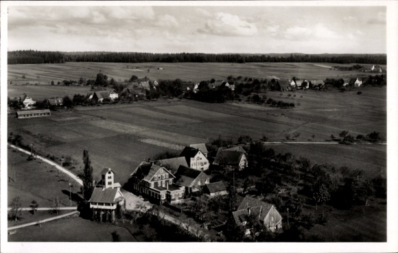 Ak Heselbronn Altensteig im Schwarzwald Württemberg, Landschaft, Gebäude, Gasthof, Erholungsort  