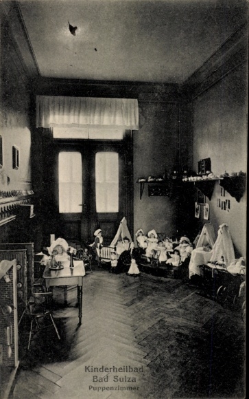 Ak Bad Sulza in Thüringen, Kinderheilbad  Puppenzimmer, Puppen, Spielzeug
