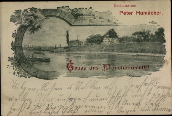 Passepartout PC Meerbusch on the Lower Rhine, Good Mönchenwerth, restoration