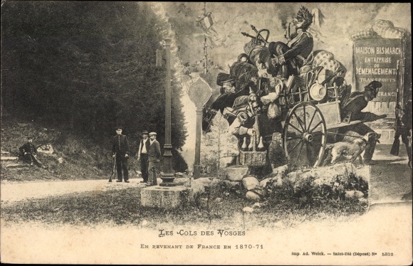 KP Vosges France, Les Cols des Vosges, En Revenant de France 1870-1871