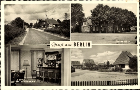 Postcard Berlin Seedorf in the district of Segeberg, Berliner Mühle, Bar, Lichterfelde