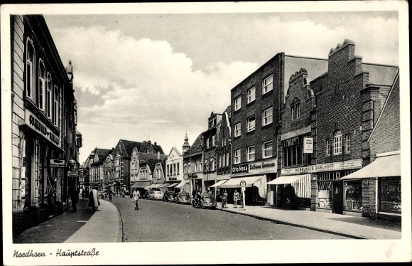 Ak Nordhorn in der Grafschaft Bentheim, Hauptstraße, Geschäfte, Möbelhaus Ekelhoff