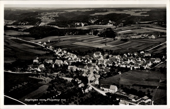 Ak Hayingen auf der Schwäbischen Alb, Luftaufnahme