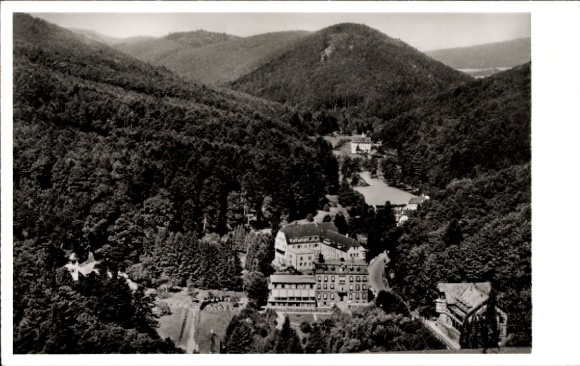 Postcard Bad Bergzabern Rheinpfalz, aerial photograph
