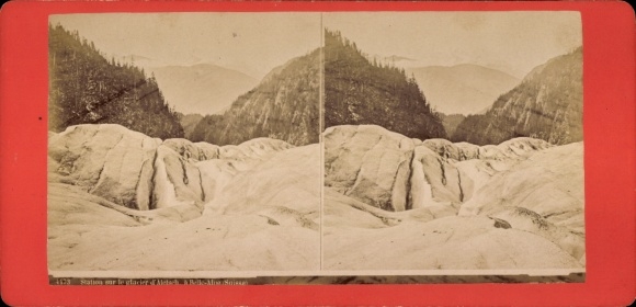 Stereo CdV Schönalp Herrliberg on Lake Zurich Canton of Zurich, Glacier