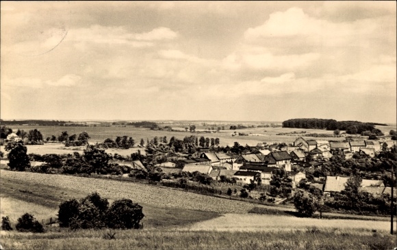 Postcard Krakow am See in Mecklenburg, Panorama