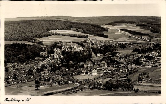 Postcard Bad Berleburg in Westphalia, Panorama