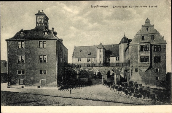 Ak Eschwege an der Werra Hesse, dawny pałac wyborczy